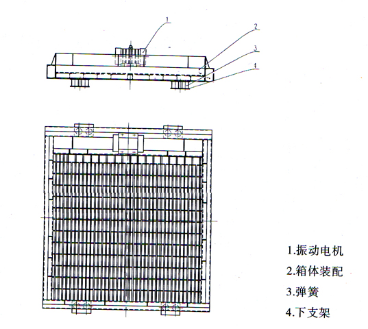 JZB振动篦板结构示意图