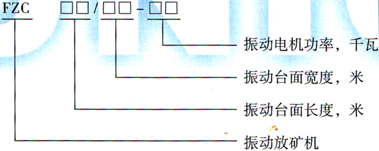 FZC型振动放矿机型号图